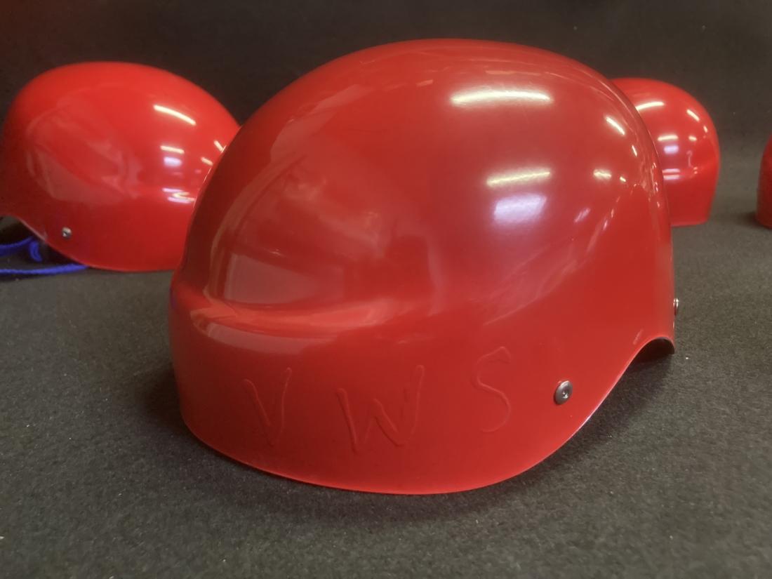 Casque Kayak polo Carbone Rouge
