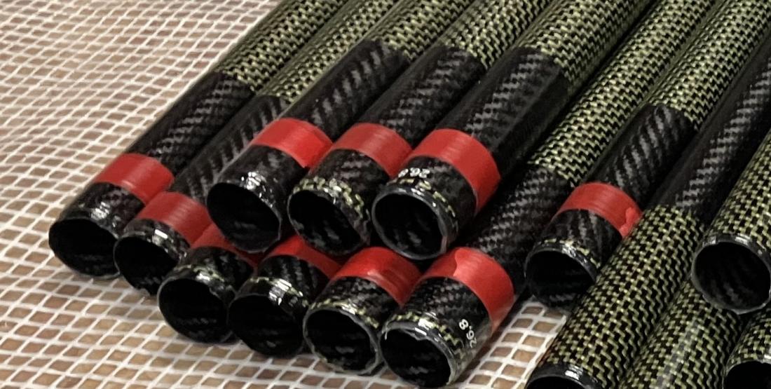 Manche carbone Aramide rigide kayak polo